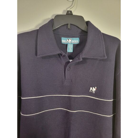 Big Dogs Vintage 90's Y2K NWT Mens 2-Button Pullover Size L - Picture 3 of 5